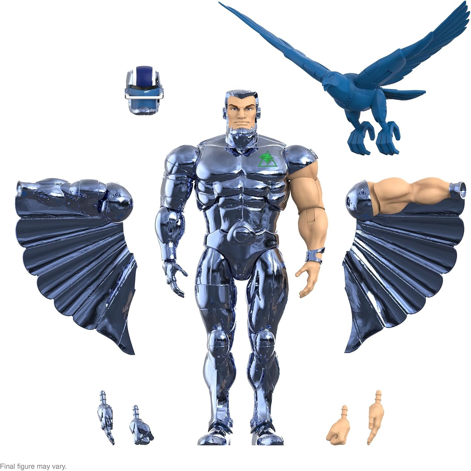 Super7 ULTIMATES! SilverHawks Steelwill (VAC Metal Toy Version) - 7" SilverHawks Action Figure with Accessories Classic Cartoon Collectibles - Image 9