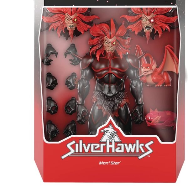 Super7 ULTIMATES! SilverHawks Steelwill (VAC Metal Toy Version) - 7" SilverHawks Action Figure with Accessories Classic Cartoon Collectibles