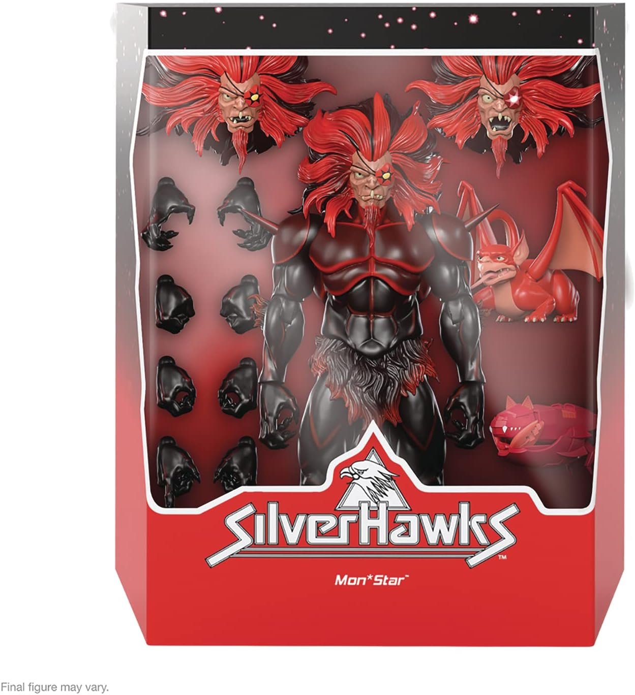 Super7 ULTIMATES! SilverHawks Steelwill (VAC Metal Toy Version) - 7" SilverHawks Action Figure with Accessories Classic Cartoon Collectibles