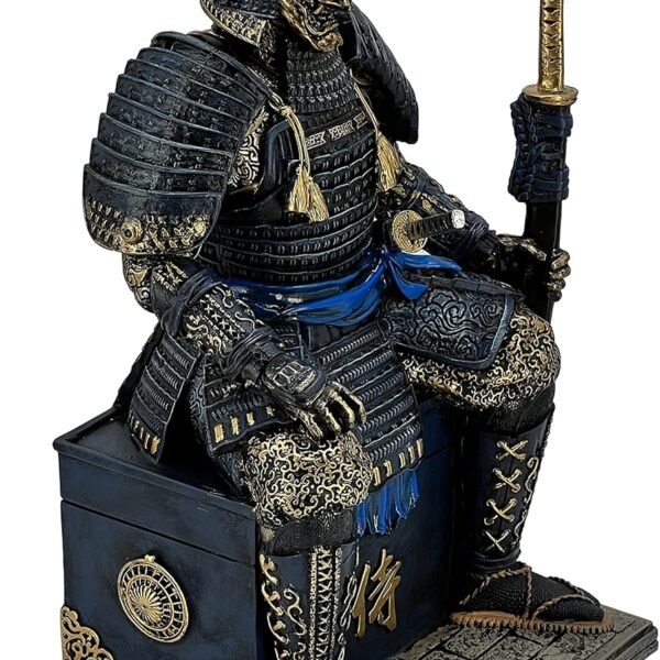 LOOYAR Medieval Samurai Undead Warrior Resin Statue (Red Gold)